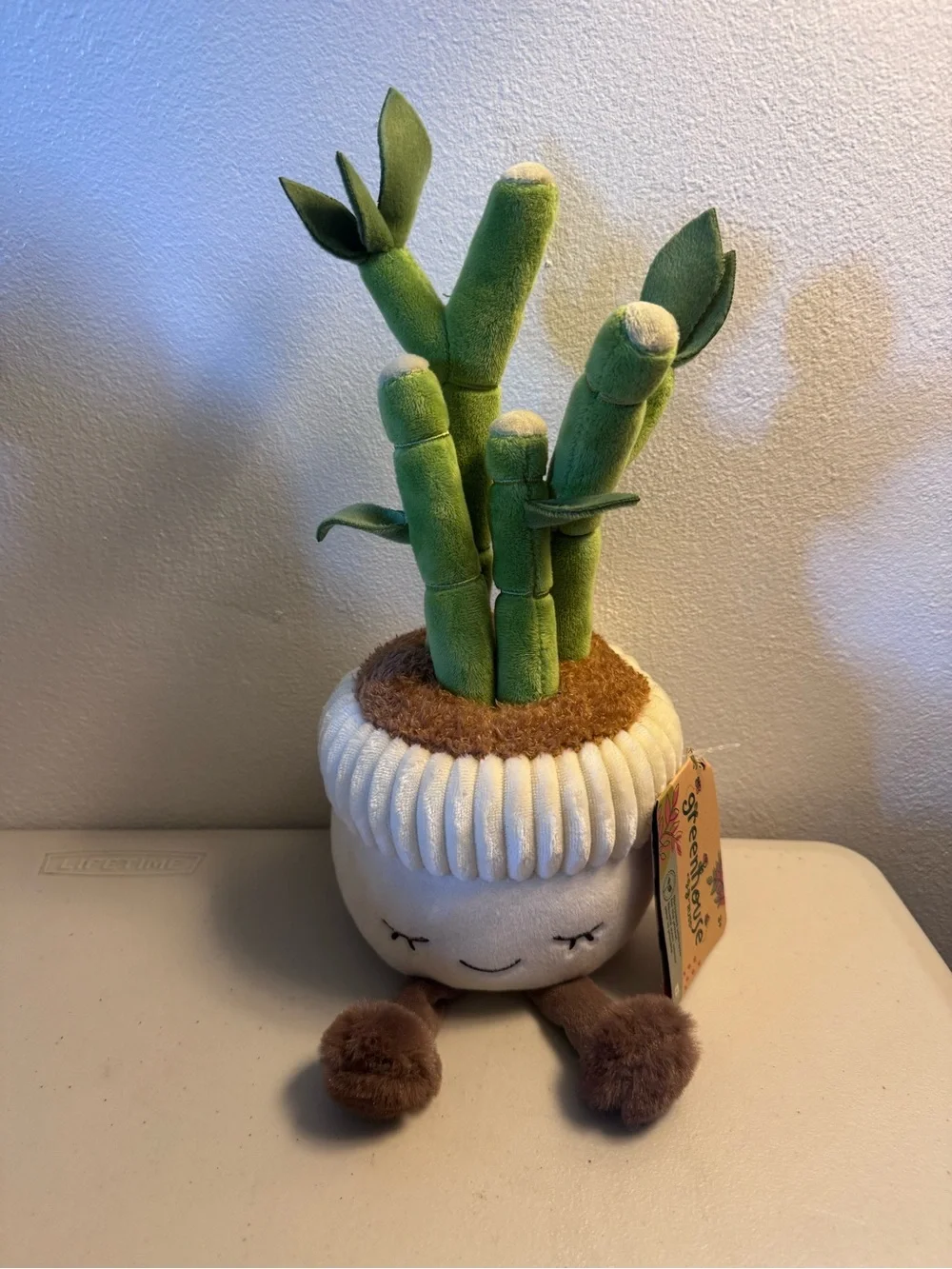 Plush Bamboo Plant Learning Toy - Green